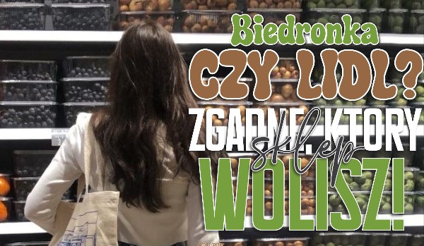 Biedronka czy Lidl? Zgadnę, który sklep wolisz!